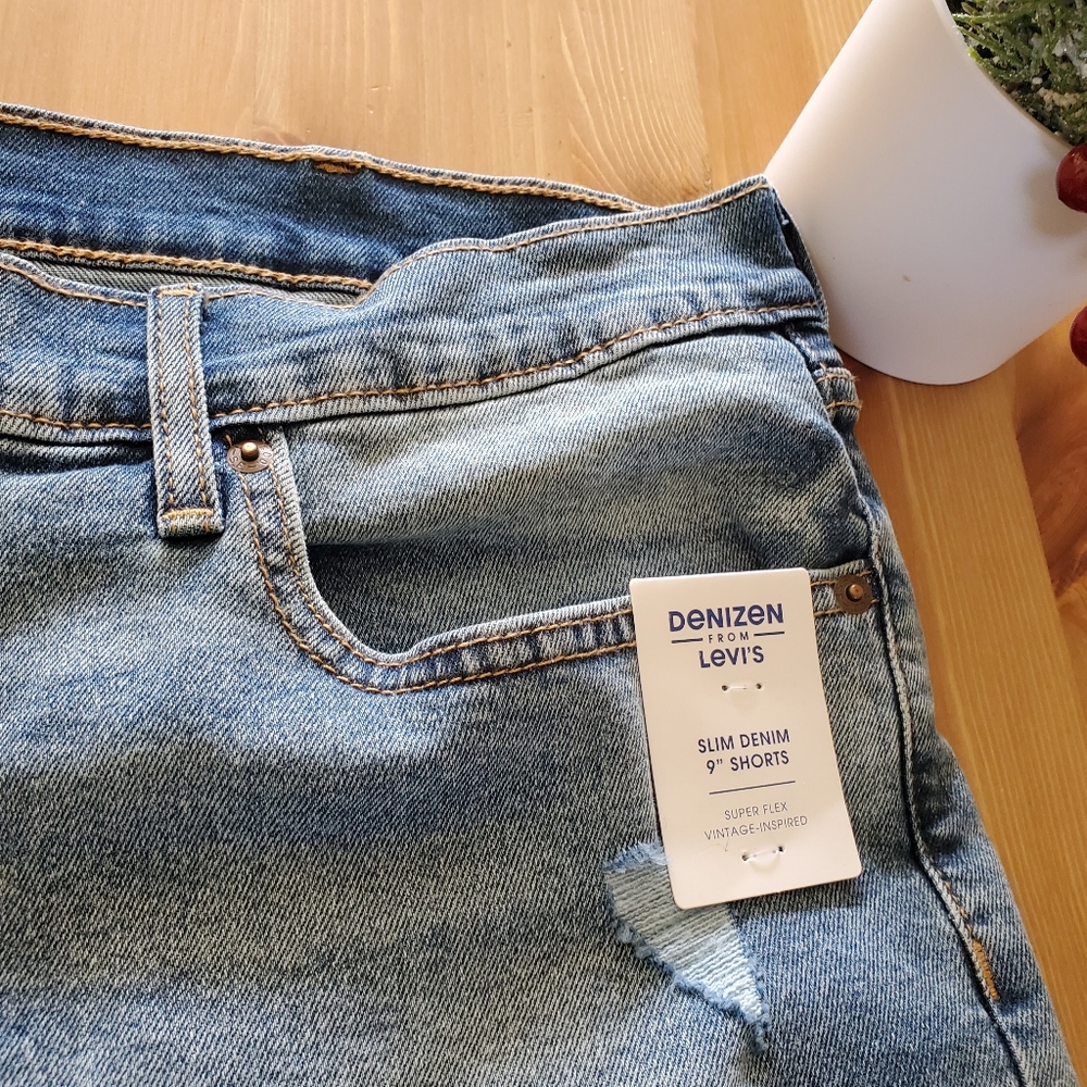 DENIZEN from Levi's Men's Slim Denim 9" Jean Shorts super flex - Vintage - Picture 9 of 11